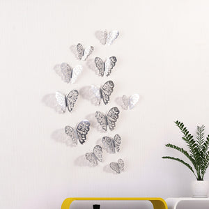 12 Pcs/Set Butterfly 3D Wall Stickers