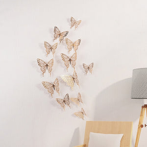 12 Pcs/Set Butterfly 3D Wall Stickers